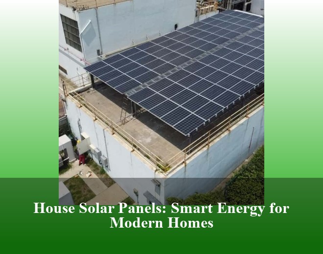 House Solar Panels: Smart Energy for Modern Homes